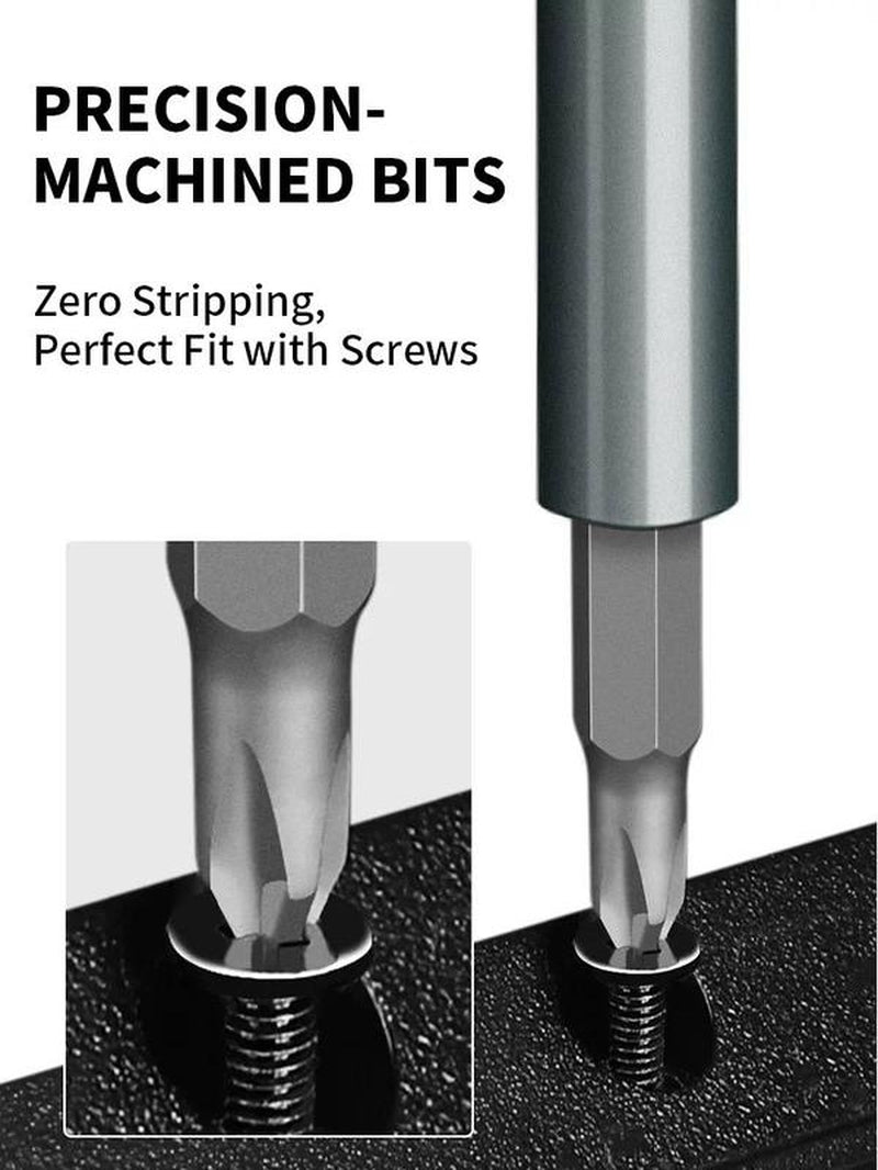 (Non-Electric)24-In-1 Mini Screwdriver (Non-Electric)Set – Manual (Non-Electric)For Phones, Laptops, Glasses, Toys & Household Repair