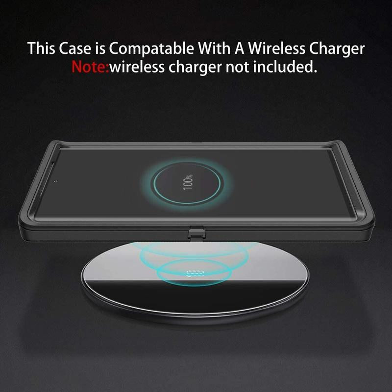 Rugged Defender Case for Samsung Galaxy S25 / S25+Plus / S25 Ultra / Shockproof Heavy Duty Protection Case with Belt Clip Phonecase